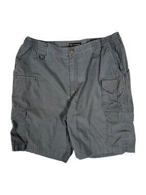 5.11 Tactical Series Shorts Mens 38 Gray Cargo Ripstop Utility Elastic Waist